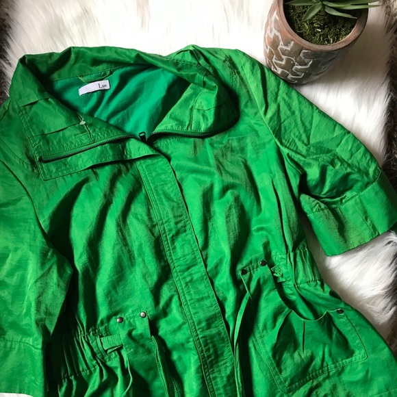 Anthropology Green jacket /Blouse - Picture 1 of 4